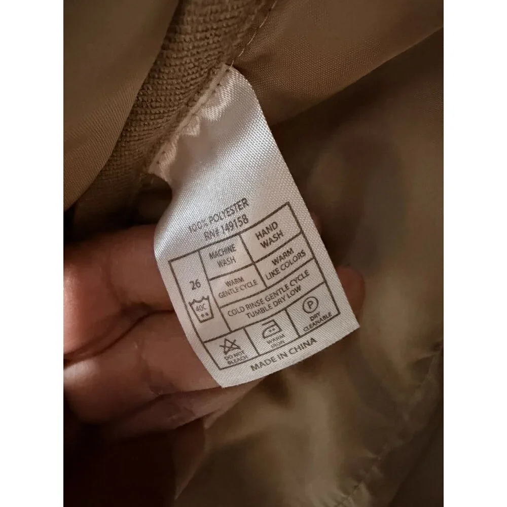 Outlander By Craft+Flow Small Quilted Tan & Brown Jacket With Snap Buttons